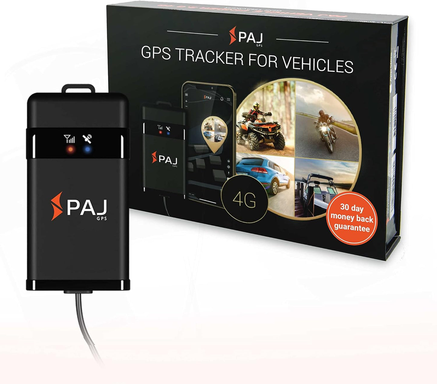 Vehicle Finder 4G, 1.0 - Cellular Connected, Real Time Tracking GPS Tracker for Cars, Motorcycles, Trucks & More - Versatile & Secure Fleet Management