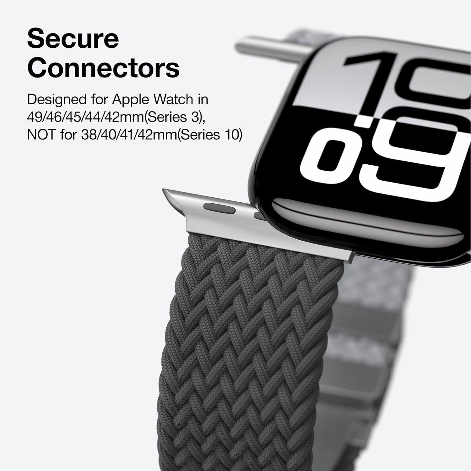 Magnetic Braided Wristbands Compatible with Apple Watch Band 42Mm 44Mm 45Mm 46Mm 49Mm, Elastic Watch Strap for Iwatch Ultra Series 10 9 8 7 6 5 4 3 2 Women and Men, 1 Extra Band for Color Combination