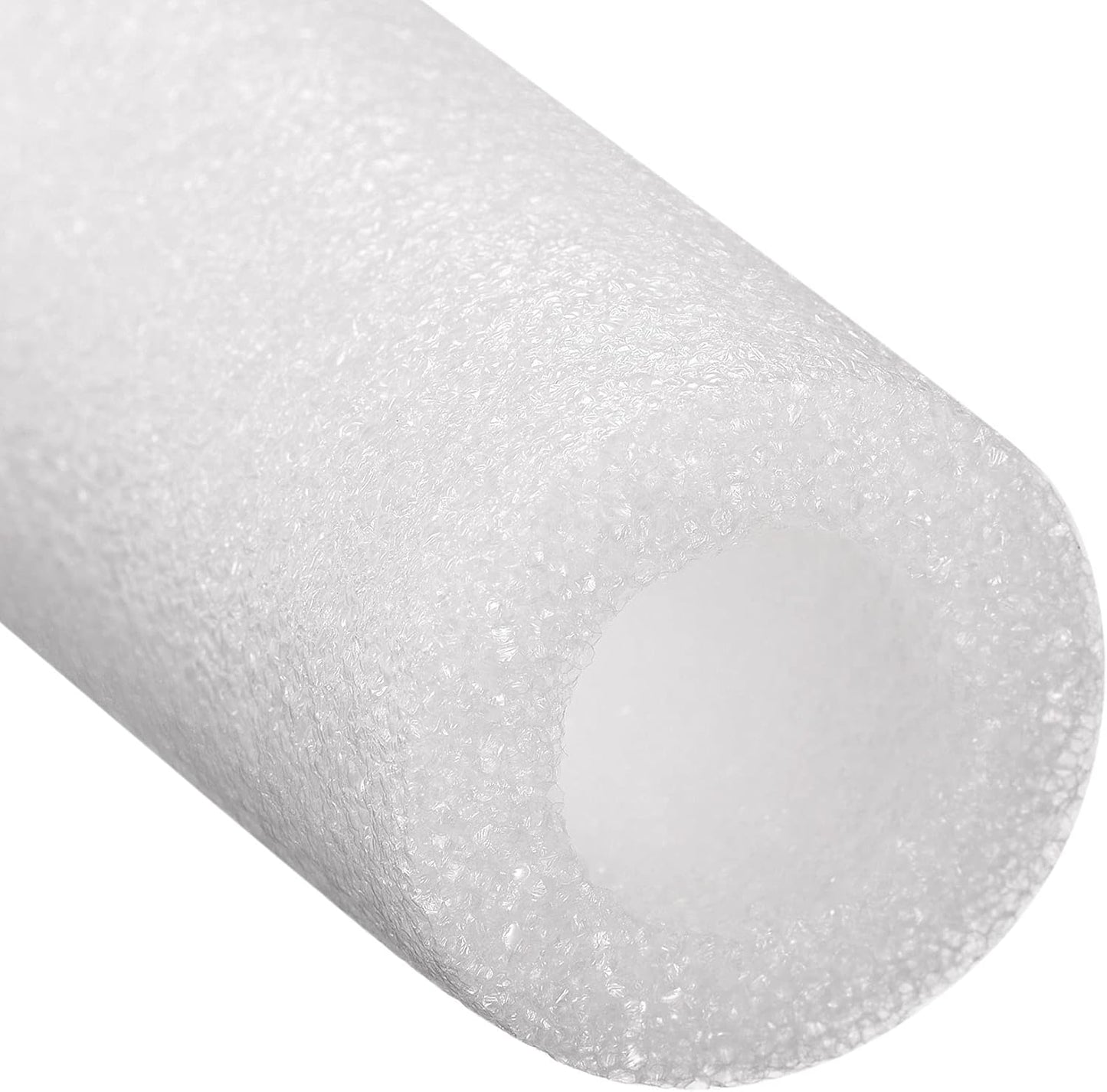 Foam Tube Pipe Insulation Freeze Protection Cover 3.28 Ft Length 1.18In ID 1.97In OD Pipe Insulation Kits White 2 Pack