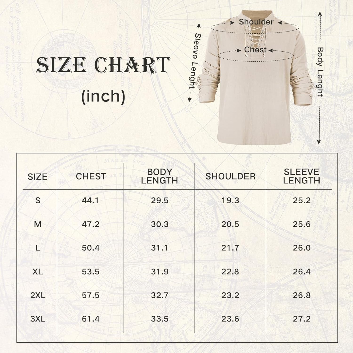 Men'S Pirate Shirt Medieval Renaissance Steampunk Retro Long Sleeve Lace up T Shirt Viking Gothic Halloween Costume Top