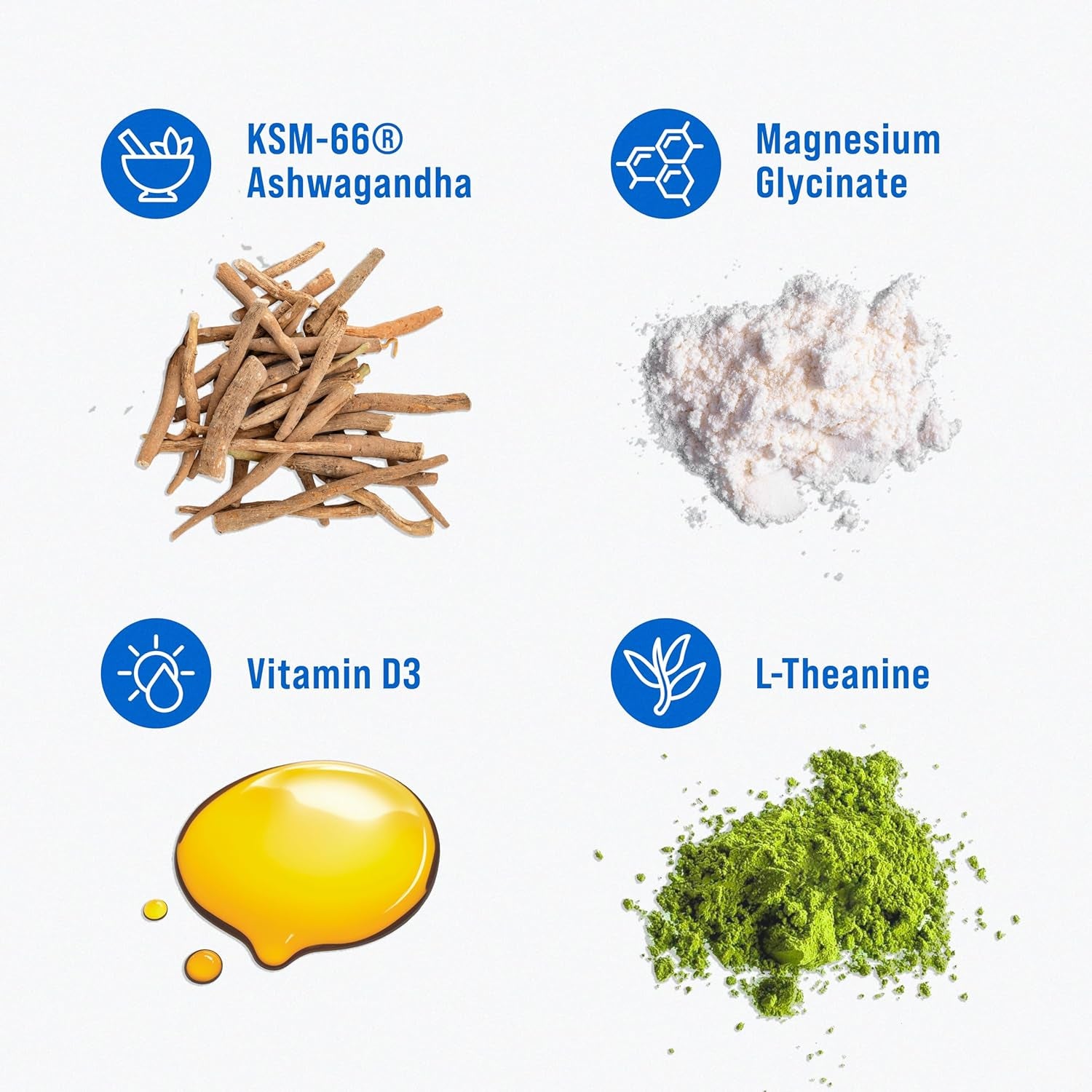 Supercalm Drink Mix - Ashwagandha KSM 66, Magnesium Glycinate, L-Theanine, Vitamin D3 - Ashwagandha Root Extract, Magnesium & L-Theanine Supplement - Focus & Support (30 Servings) TLBH