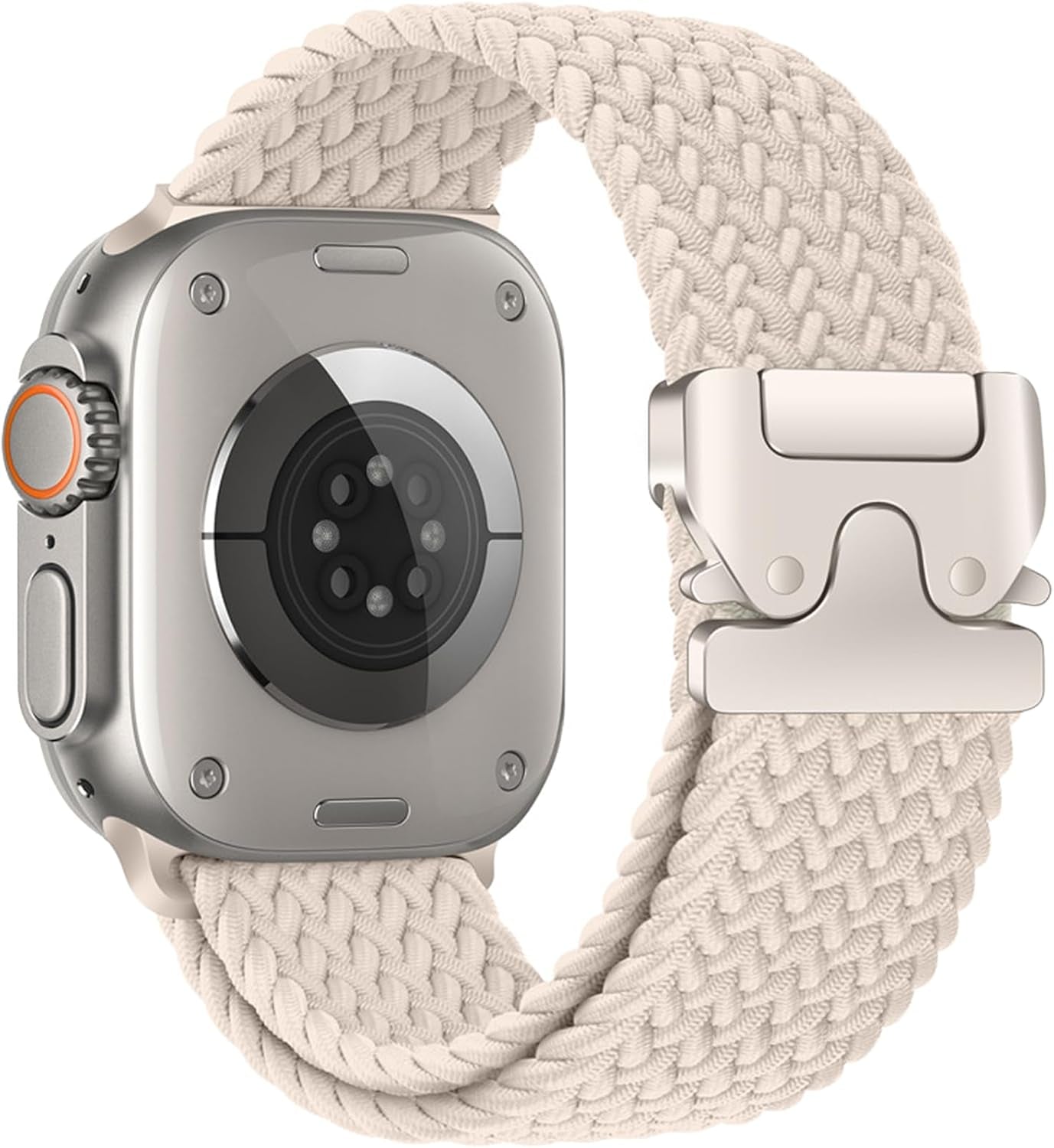 Braided Solo Loop for Apple Watch Ultra/2 Bands 49Mm 46Mm 45Mm 44Mm 42Mm Men/Women,Parachute Buckle Stretchy Elastic Nylon Sport Strap Wristband for Iwatch Bands Series 10 9 8 7 6 5 4 3 SE/2