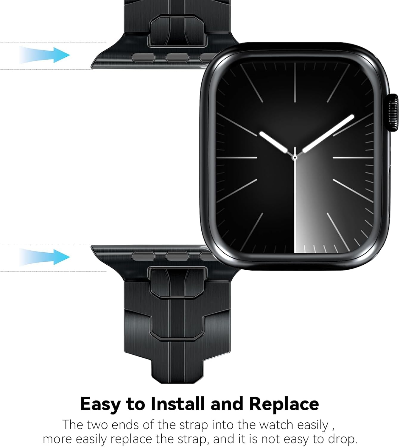 Compatible with Apple Watch Band 41Mm 40Mm 38Mm for Men Women, Stainless Steel Metal Watch Bands for Iwatch Ultra 2 Ultra Series 9 8 7 6 5 4 3 2 1 SE SE2