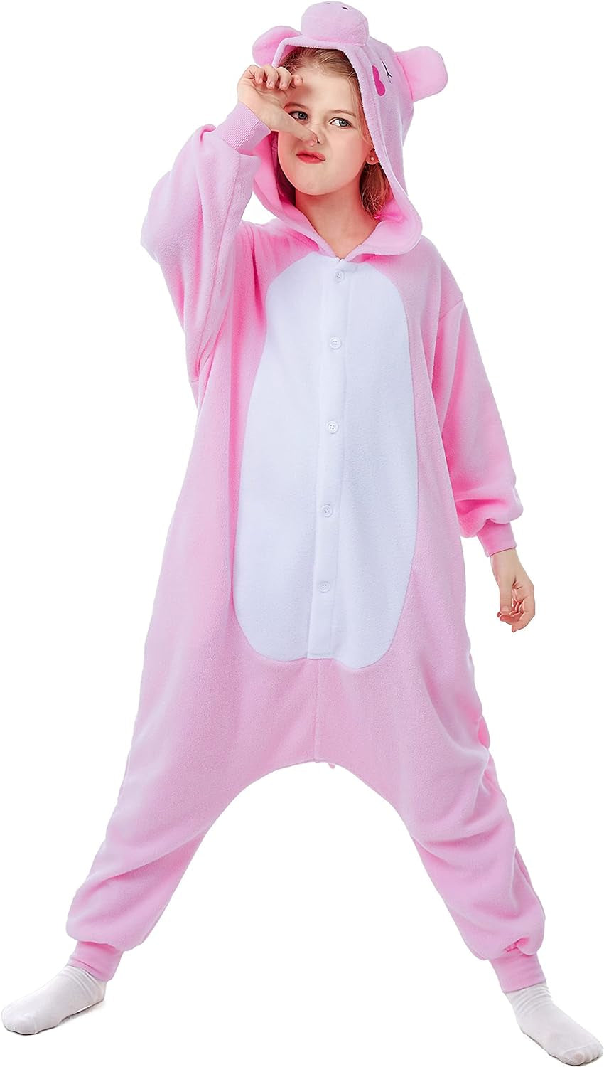 Animal Onesie Kids Halloween Costumes Anime Cosplay Green Animal One Piece Pajamas Unisex 4-12 Years