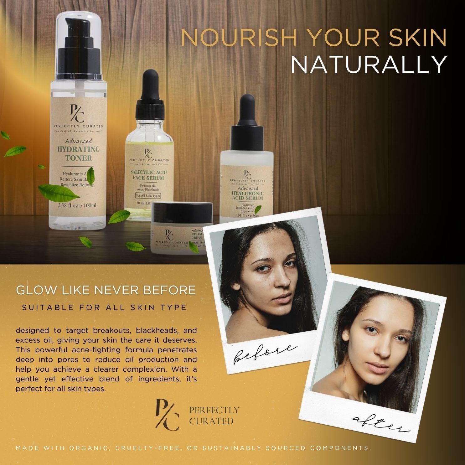 Hyaluronic Acid Advanced Serum for Hydration & Anti-Aging – Firms, Reduces Wrinkles, and Boosts Skin Glow | Nourishing, Rejuvenating Formula with Peptides & Chamomile – 30Ml TLBH