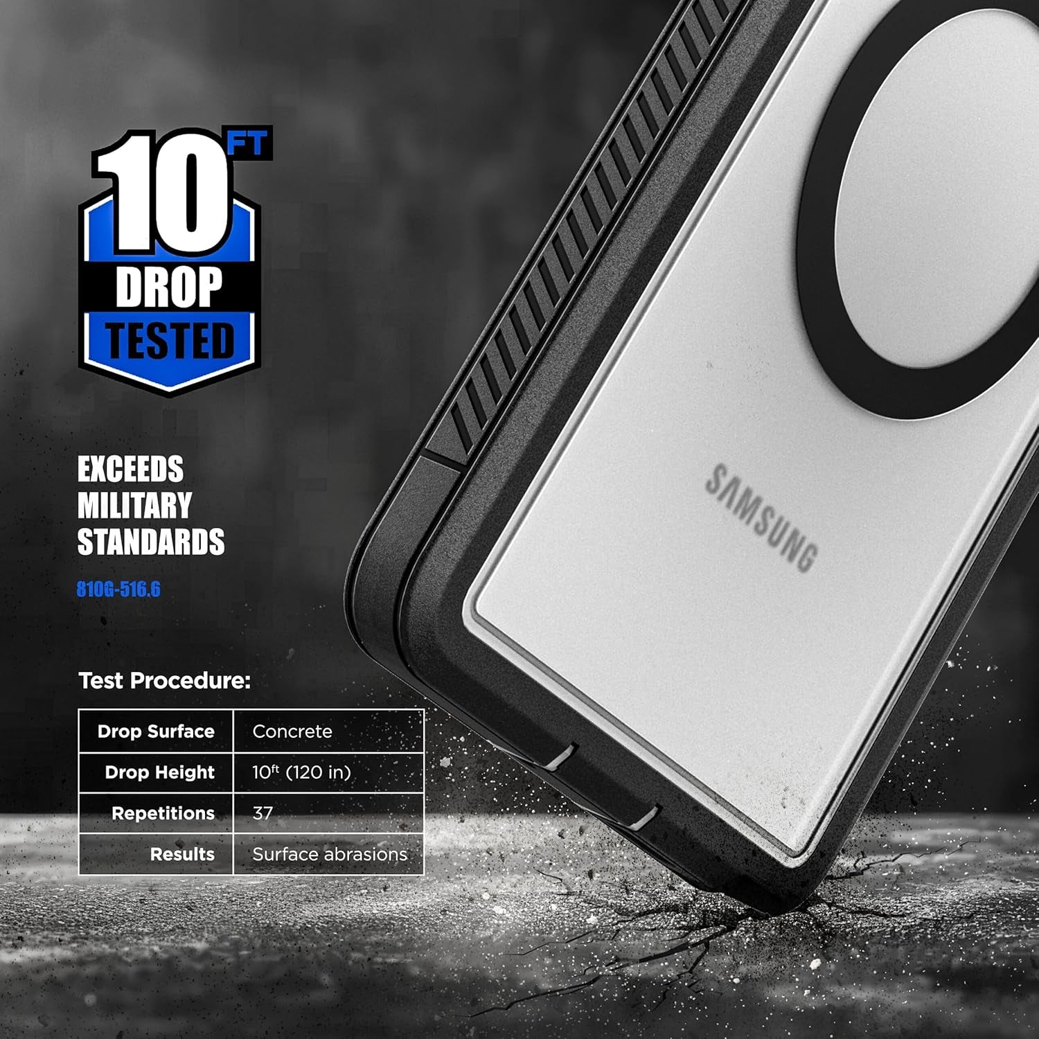 Designed for Samsung Galaxy S25 Ultra Case with Belt Clip (Compatible with Magsafe Qi2) Dual-Layer Rugged Cover with Phone Holster (Voyager Series) (S25 Ultra)