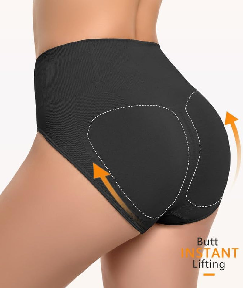Shapewear Tummy Control Underwear Panties,Mid Waist Trainer Girdle Body Shaper Briefs Butt Lifting Shapewear for Women