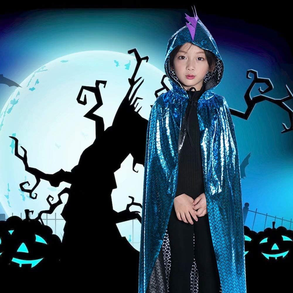 Dinosaur Cape Dragon Hooded Cloak Halloween Costume Boy Girl Toddler Dress up Clothes 3-8 Years Old