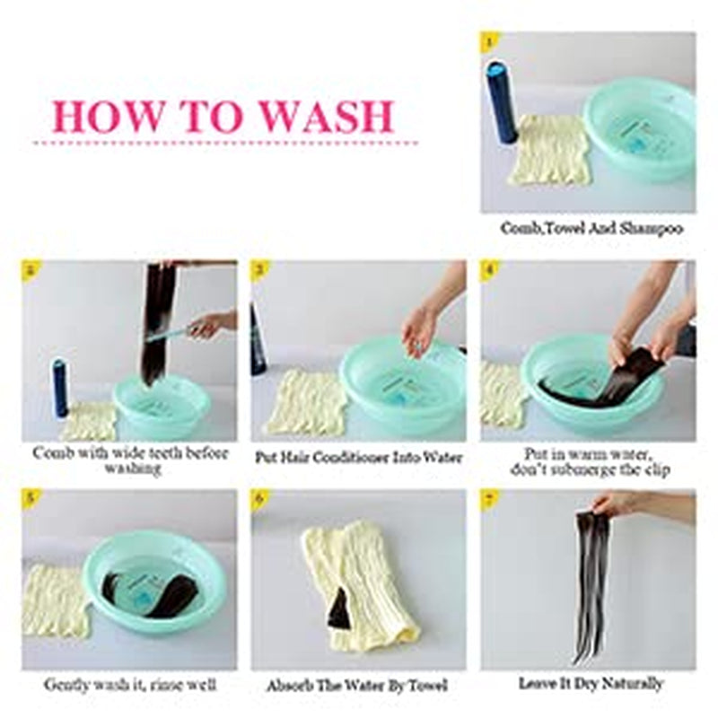 Clip in Hair Extensions Real Human Hair Clip Ins 100% Unprocessed Brazilian Virgin Hair Clip Ins Kinky Straight Hair Clip Ins for Women 8Pcs with 18 Clips 120G per Set (20Inch)