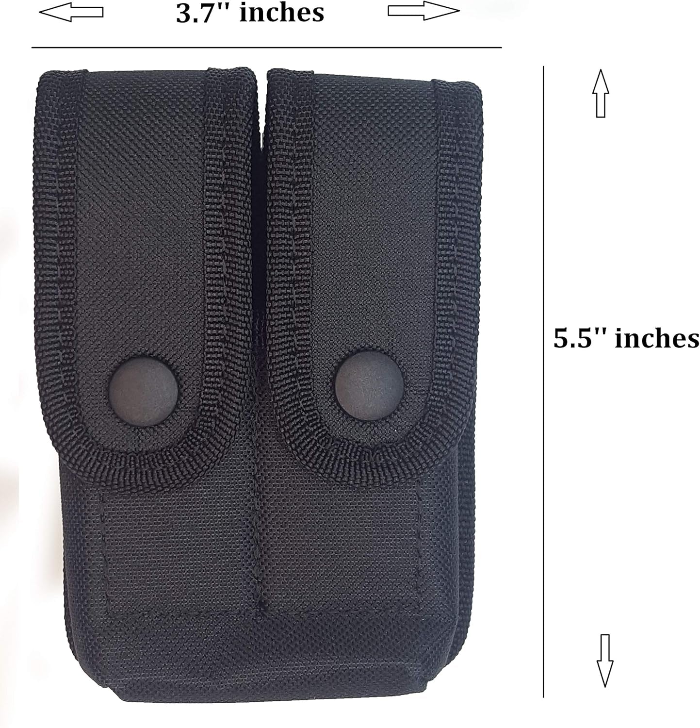 Magazine Pouch - Tactical Dual Stack Gun Mag Holster - Nylon Universal Belt Double Ammo Holder - Fits 9Mm .40 .380 10Mm for Glock Canik S&W M&P Sig Sauer Ruger Walther HK Pistols Etc - 4 Variation