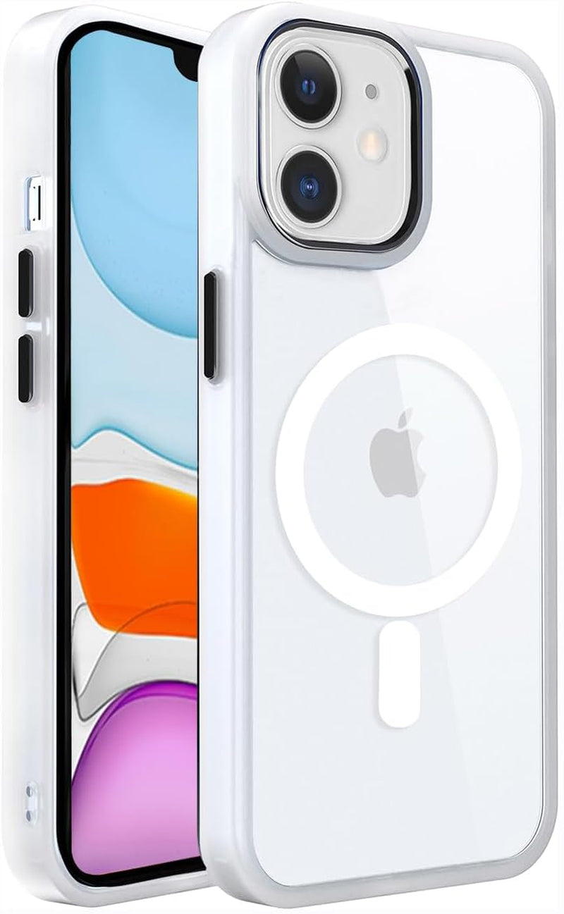 2025 New Magnetic for Iphone 16E Case,Compatible with Magsafe,Military Grade Drop Tested, Shockproof Matte Translucent Hard Back Slim Protective Case.Black Magnetic Circle.