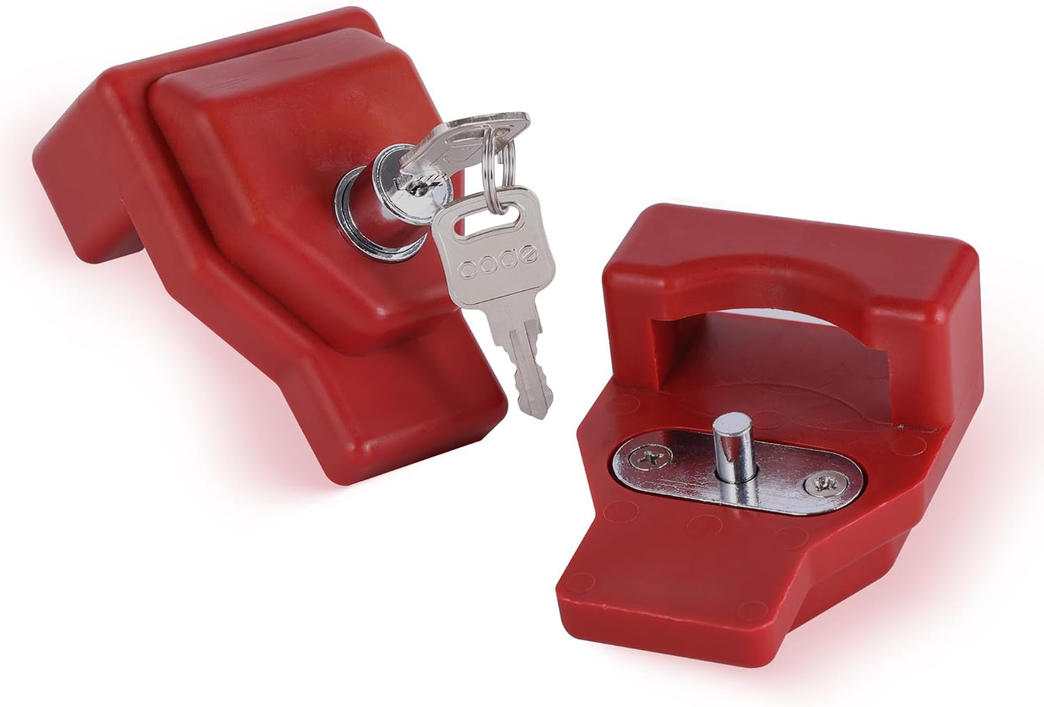 NAKAKEKO Plastic, Glad Hand Lock, Keyed Alike Pair (12-Pack) for Tractor Trailer Trucks - Semi Trailer Lock TRUCK DRIVER
