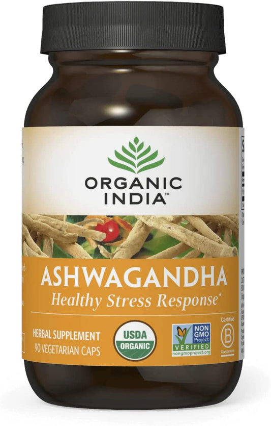 Ashwagandha Capsules - Organic Ashwagandha Supplement - Vegan Ashwagandha Root, Gluten-Free, Kosher, Non-Gmo, Supports Stress Relief, Energy, and Sleep - 90 Capsules TLBH