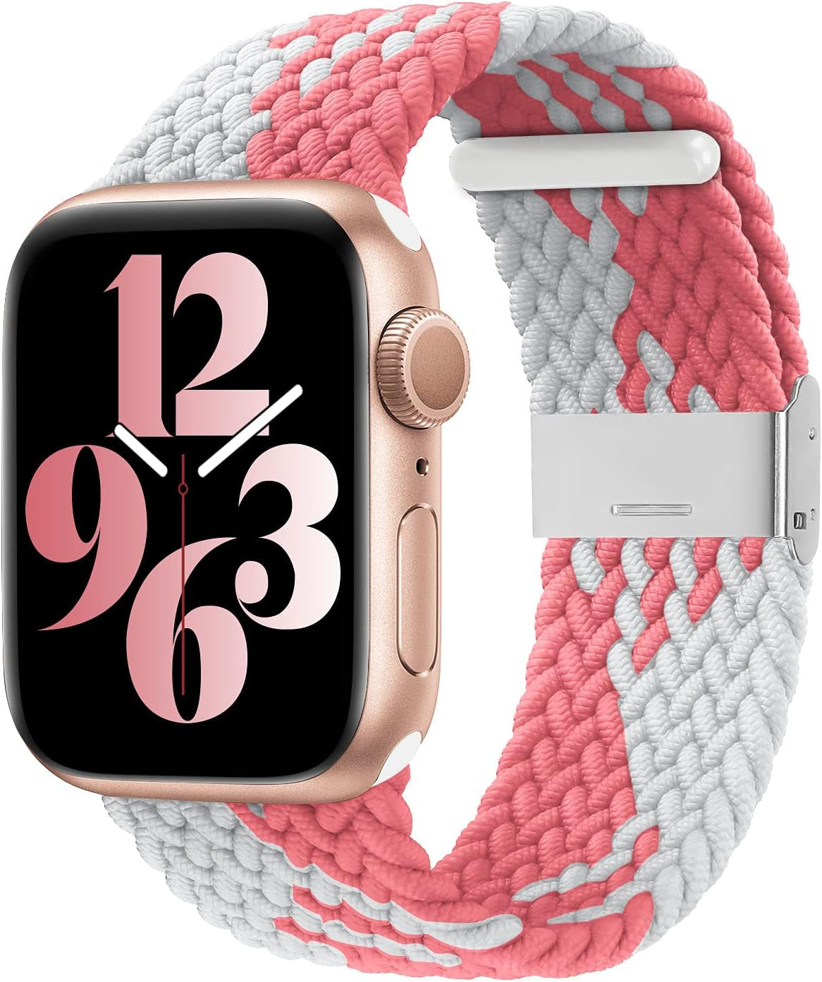 Compatible with Apple Watch Bands 44Mm 40Mm 38Mm 42Mm 41Mm 45Mm 46Mm 49Mm, Iwatch Bands Women Men,Adjustable Braided Solo Loop Elastic Sport Band for Iwatch Ultra SE Series 10/9/8/7/6/5/4