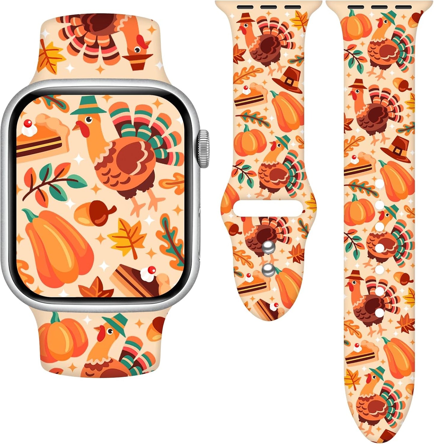 Holidays Watch Band Compatible with Apple Watch Series 10 9 8 7 6 5 4 3 Ultra SE for Women Men, Strap Replacement for Iwatch 38Mm 40Mm 41Mm 42Mm 44Mm 45Mm 46Mm 49Mm