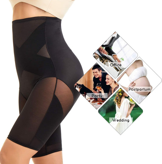 Tummy Control Body Shaper Shorts - High Waist Thigh Slimmer Panties Shapewear