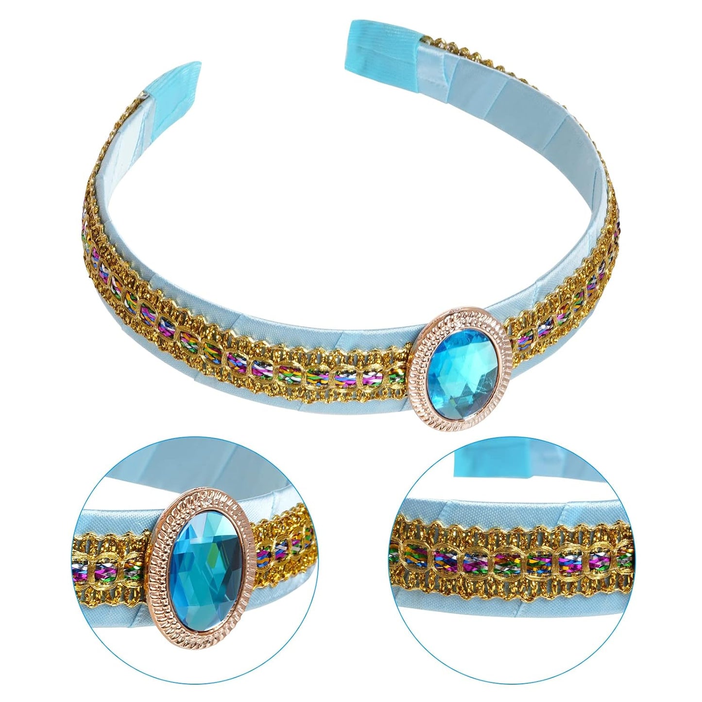 Princess Costume Headband Girls Dress up Headband for Halloween Cosplay Party Dress up Accessories