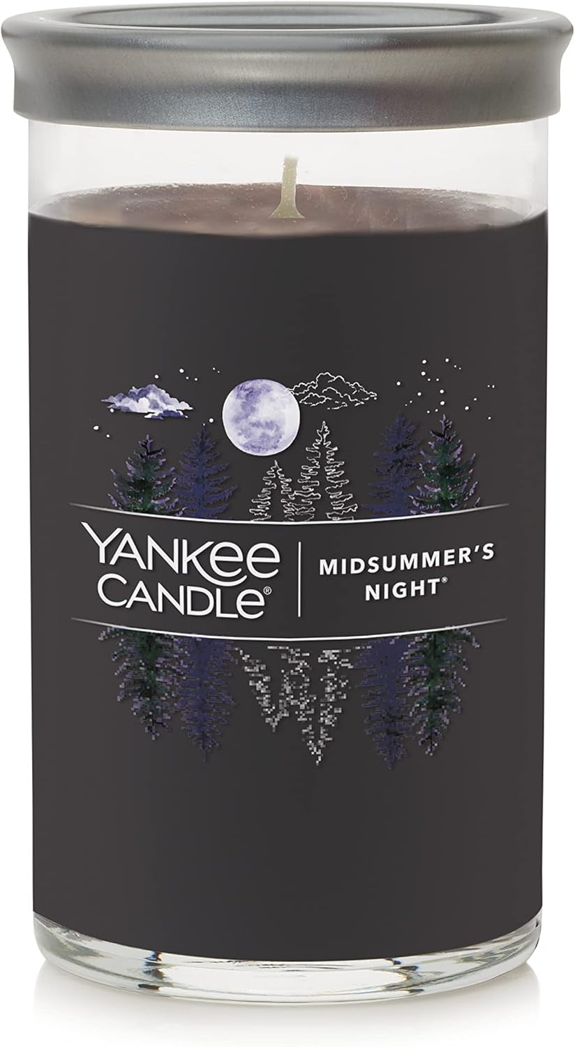 Midsummer'S Night Scented, Classic Large Single Wick Jar Candle, 22Oz with over 110 Hours of Burn Time, Ideal for Dinner Parties, Relaxing Saturdays, and Special Occasions