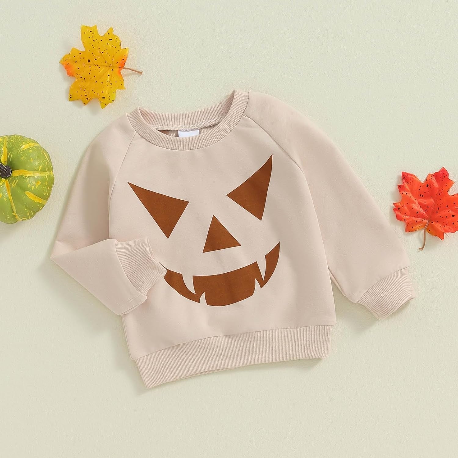 Halloween Baby Girl Boy Outfits Pumpkin Sweatshirt Long Sleeve Hoodies Halloween Baby Costume Toddler Fall Clothes