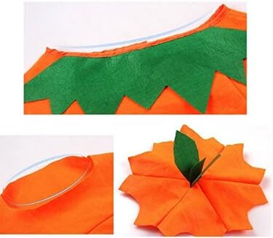 Halloween Pumpkin Costume Set for Family Parent Kids Orange Cosplay Suit Hat School Party Children Clothing Clothes