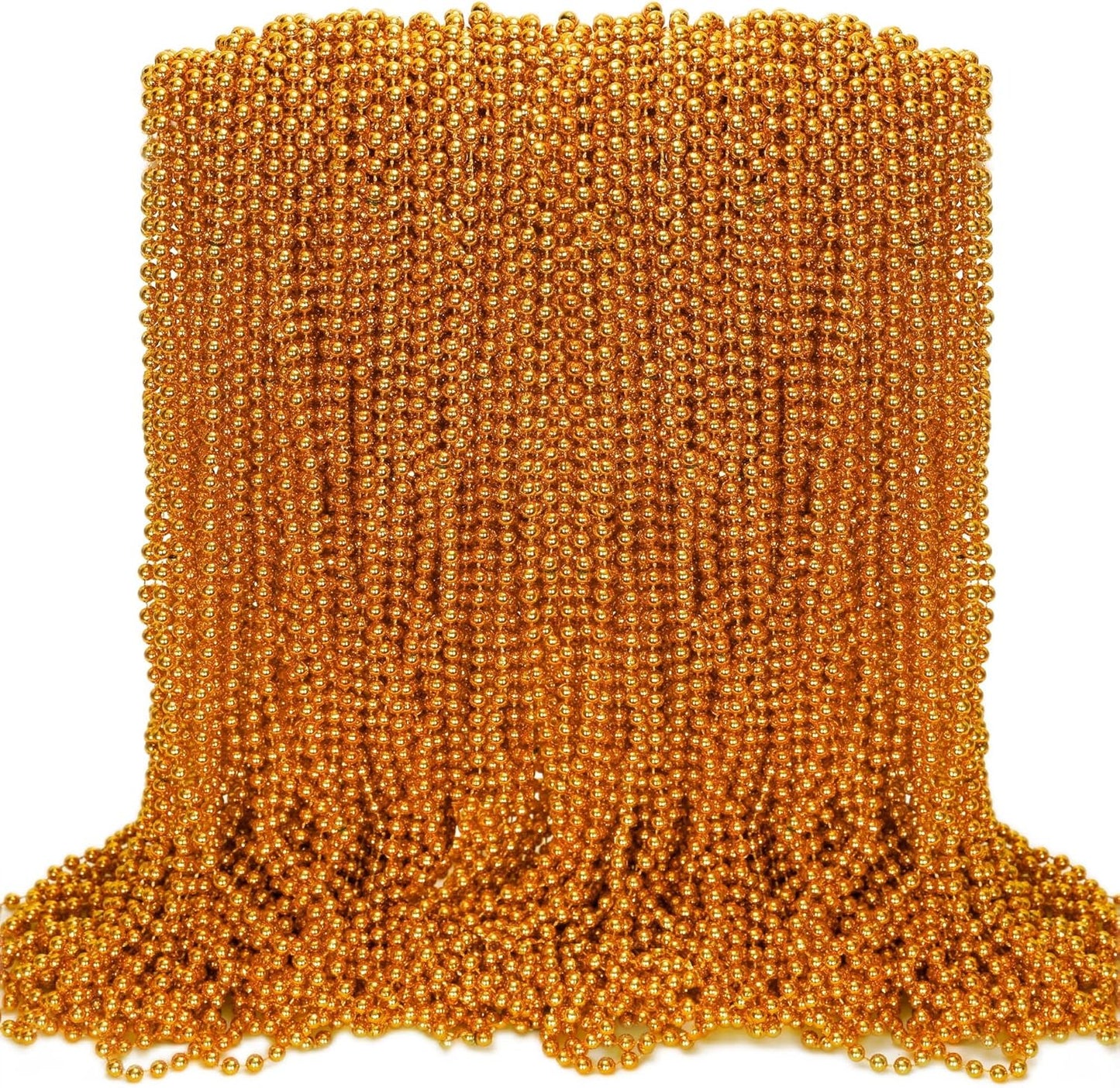 100PCS St Patricks Day Accessories, Green St. Patricks Day Beads Necklace, 33" round Beads Irish Saint Patricks Necklaces Costume Bulk, Parade Throw Accessories for Wedding Birthday St. Patricks Decor