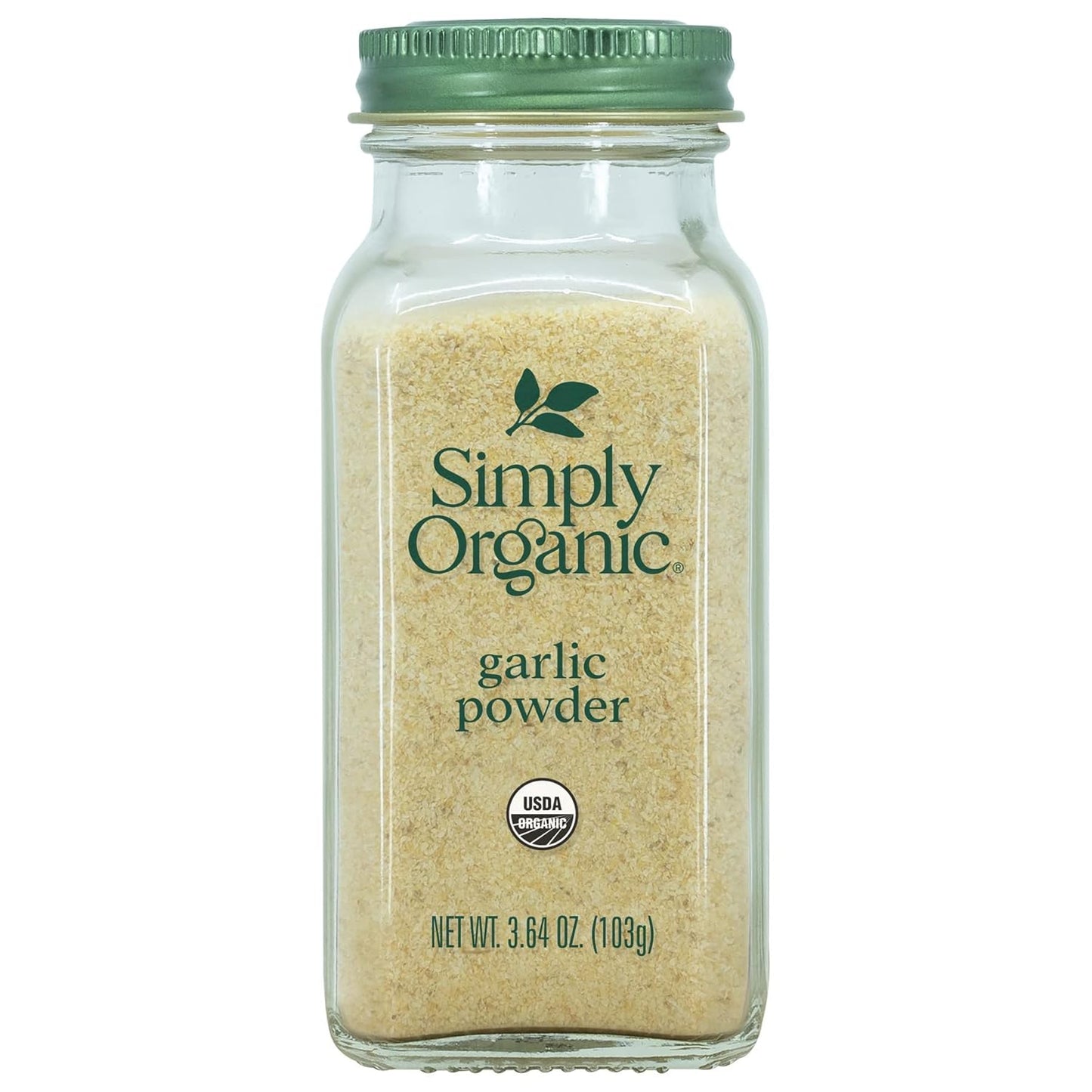 Garlic Powder, Certified Organic | 3.64 Oz | Pack of 6 | Allium Sativum L. TLBH