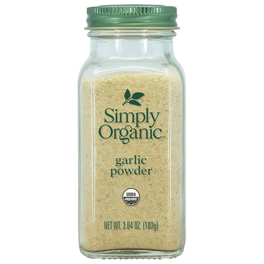 Garlic Powder, Certified Organic | 3.64 Oz | Pack of 6 | Allium Sativum L. TLBH