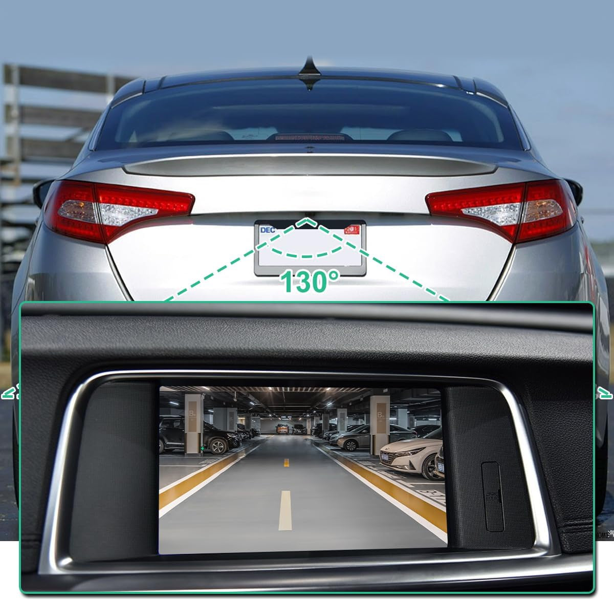 95760-2T101 Backup Camera Rear View Safety Parking Assist for Kia Optima Hybrid 2011-2013, Replace OE# 95760-2T001 by TRUCK DRIVER