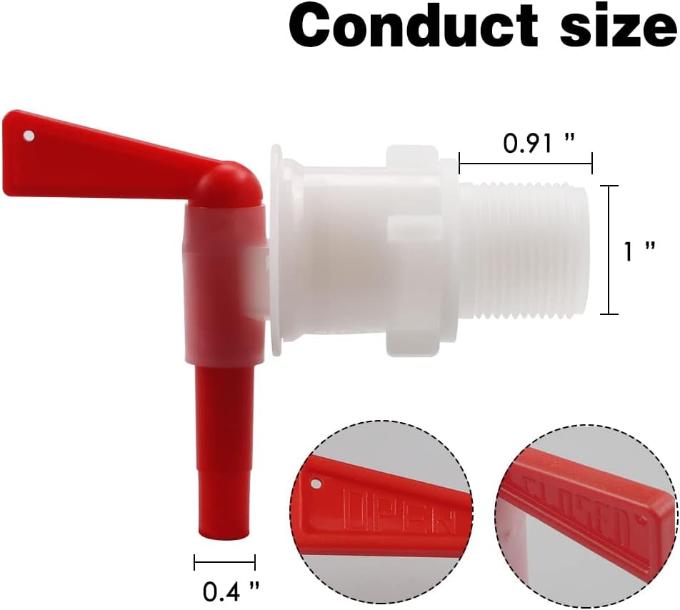Plastic Bottling Bucket Spigot Valve Replacement Spigot Tap Faucet for Beer Homebrew Soda Beverage Fermenter Bucket (8Pcs)