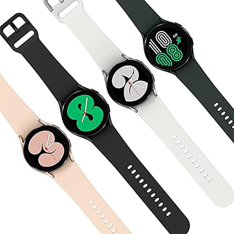 Silicone Band Replacement Compatible with Samsung Galaxy Watch 4 40Mm 44Mm Band Watch4 Classic 42Mm 46Mm Bands Sport Watch Wristband Replacement Silicone Strap for Women Men
