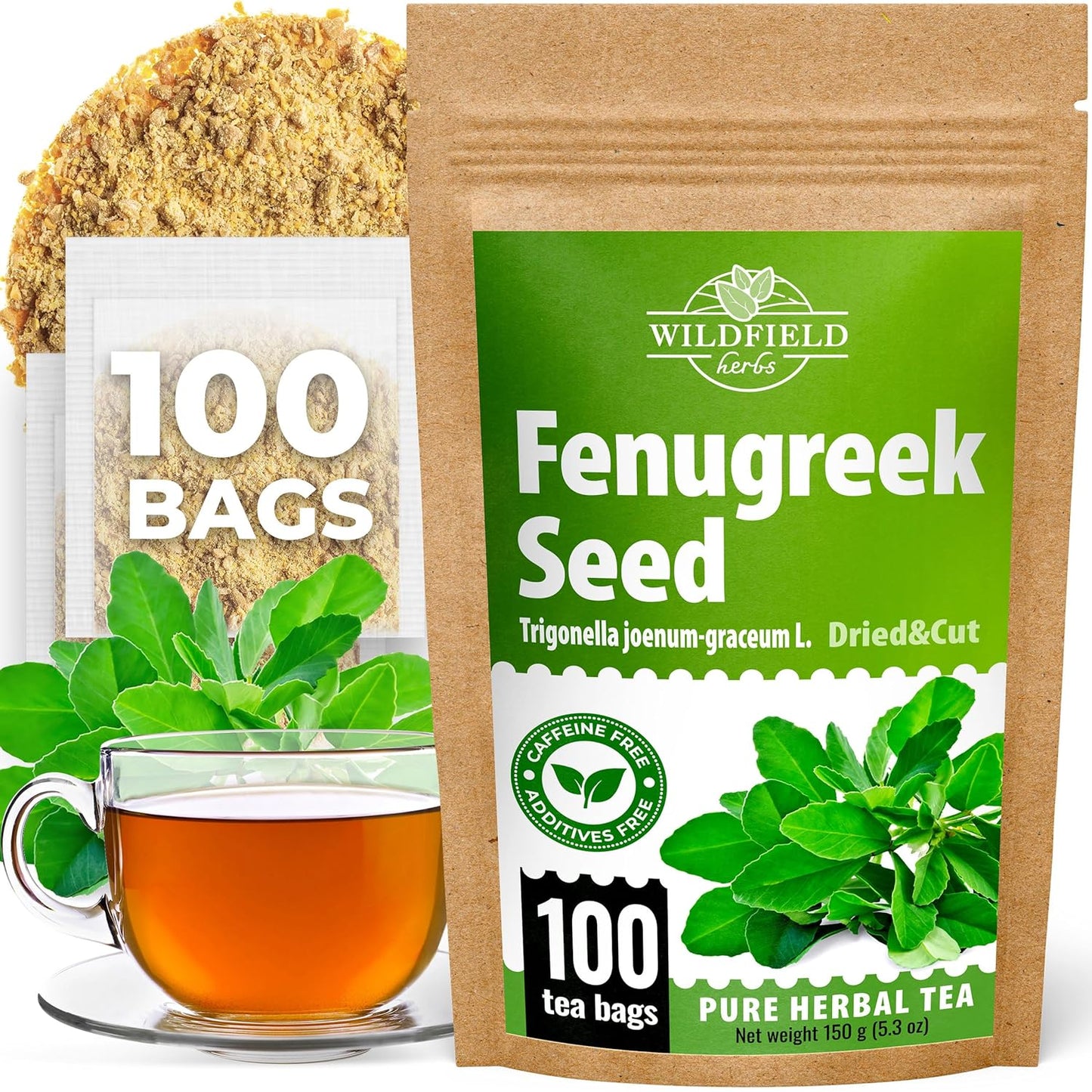 100 Bags Ginger Tea Bags Ginger Root Tea Dry Dried Herb (Zingiber Officinale) - 100 Count 1.5G Tea Bags Ginger Raíz De Jengibre TLBH