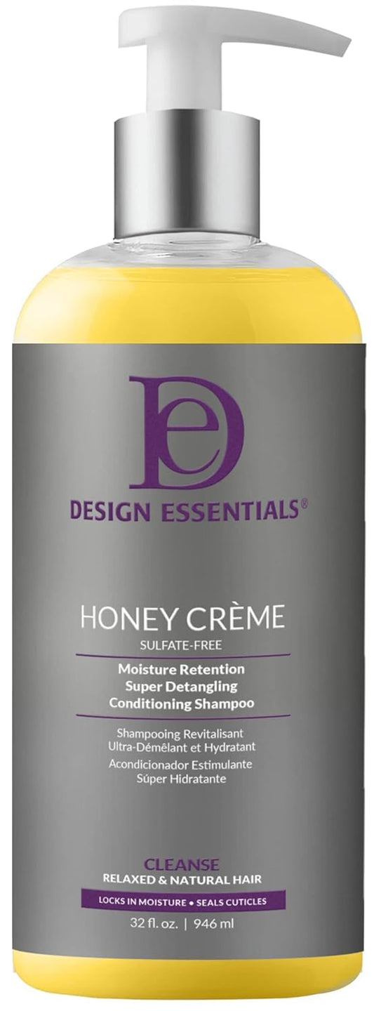 Honey Creme Moisture Retention Super Detangling Conditioning Shampoo, White, 32 Fl Oz (Pack of 1)