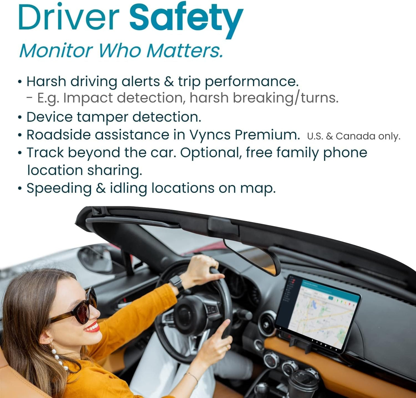 - GPS Tracker for Vehicles, [No Monthly Fee], 4G LTE, Vehicle Location, Trip History, Driving Alerts, Geofence, Fuel Economy, OBD Fault Codes, Usa-Developed, Family or Fleets TRUCK DRIVER