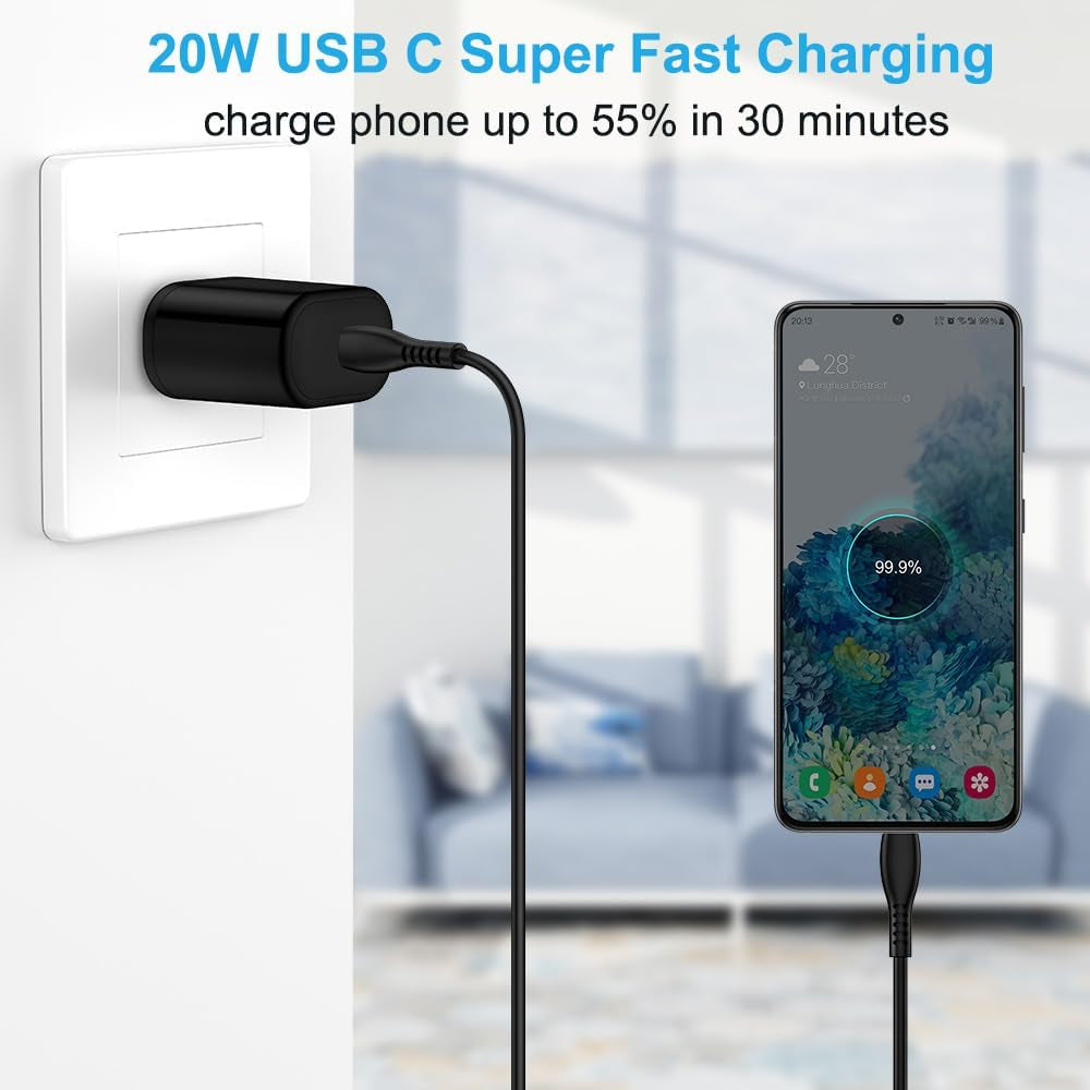 Charger Accessories for Iphone 16E, 16, 16 Pro, 16 Pro Max, 16 Plus, 15 Series, Fast Phone Charger USB C Car Charger Adapter