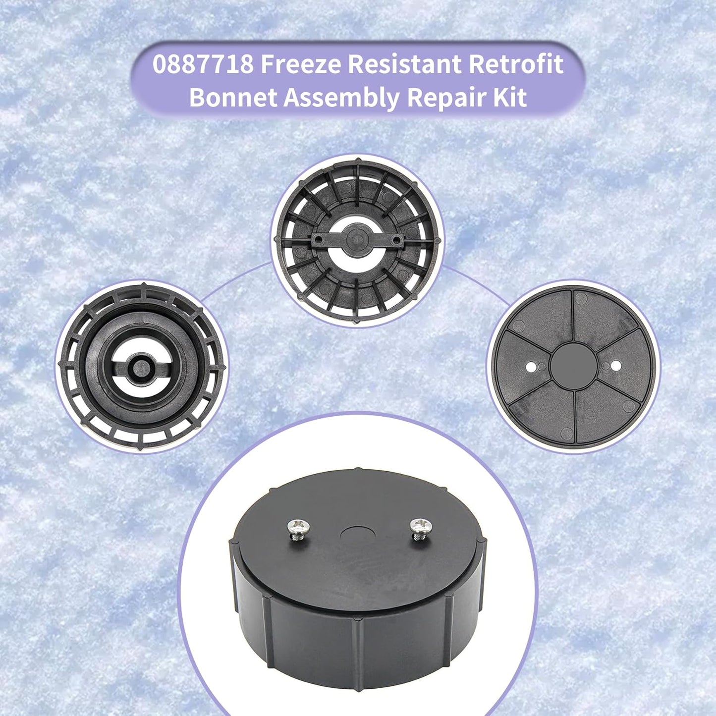 Replacement for Watts 0887718 Backflow Convert Kit Fits for 1" Freeze Resistant Retrofit Kit 800M4-QT to 800M4-FR