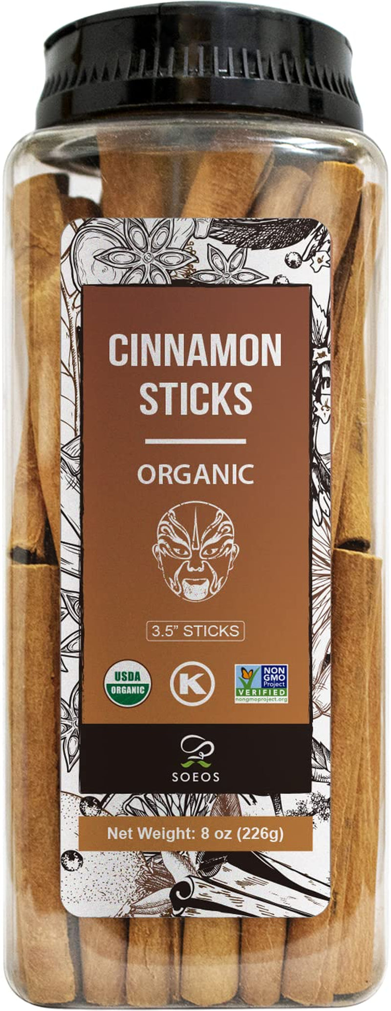 Ceylon Cinnamon Sticks, Organic Ceylon Cinnamon Sticks, Real Cinnamon Sticks Farmed in Sri Lanka, Non-Gmo, Cinnamon for Coffee, Baking, Cooking and Beverages 1 Oz (28G) TLBH