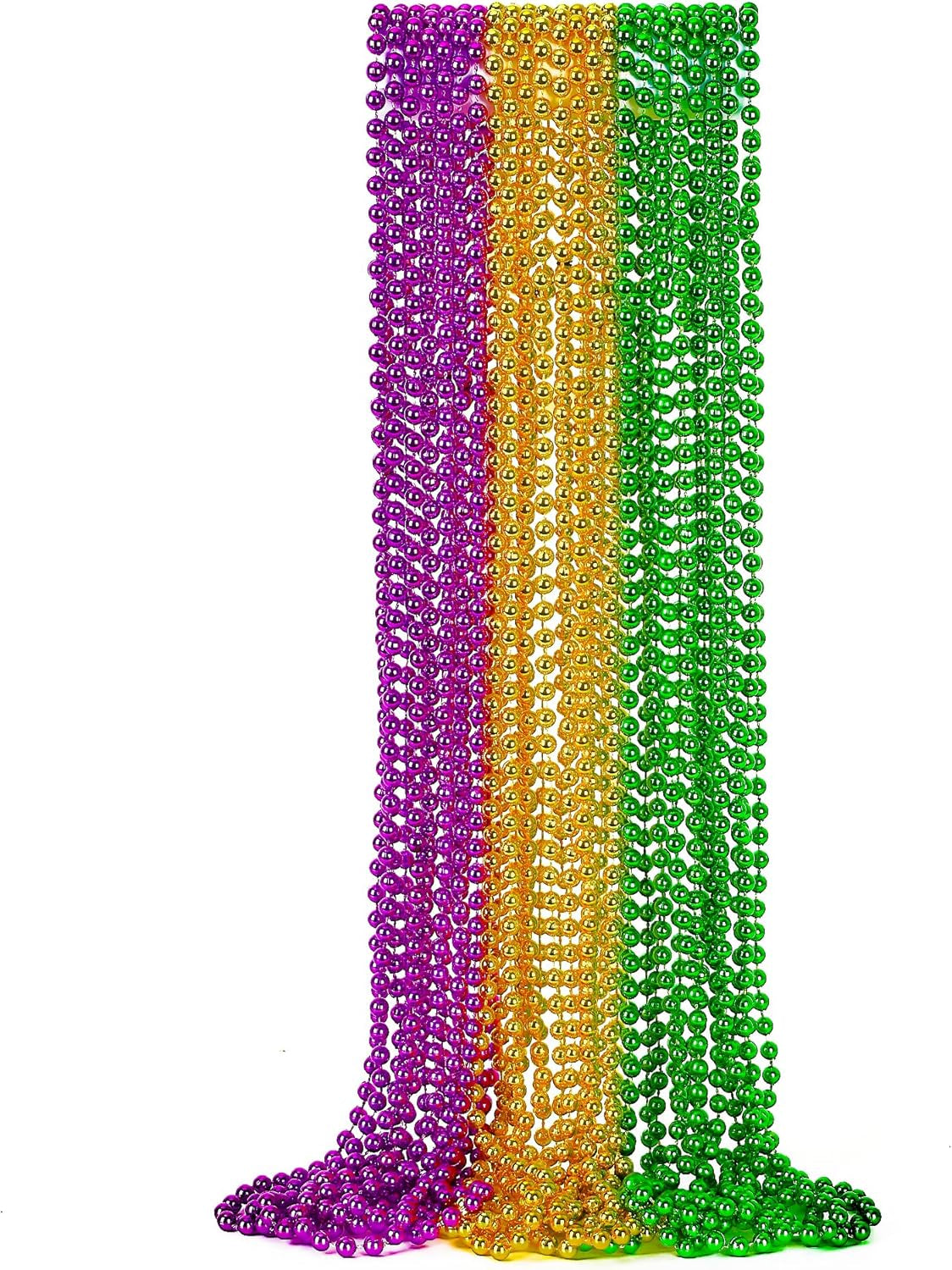 12PCS St Patricks Day Necklace, St Patricks Day Beads Necklace Accessory Set, Mardi Gras St Patricks Costumes Necklaces, Festive Accessories for Mardi Gras St. Patricks Parade Throws Decorations