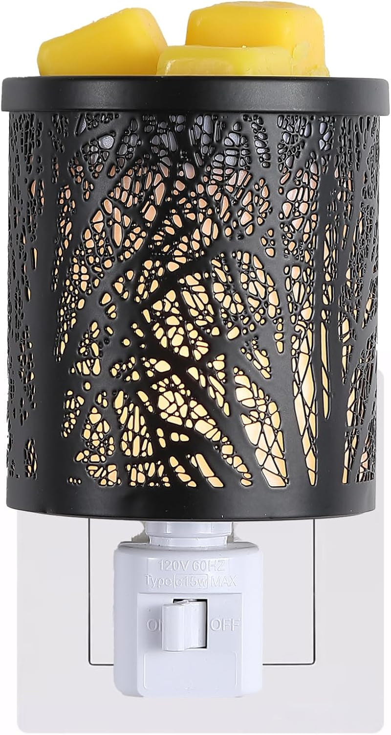 Warmers Pluggable Fragrance Warmer- Decorative Plug-In for Warming Scented Candle (Silver)