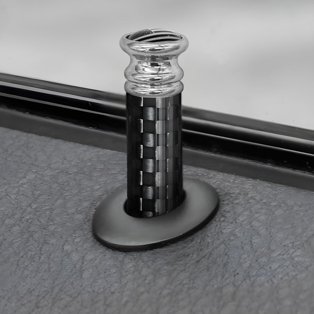 4PCS Car Door Lock Knobs, American Flag Carbon Fiber Door Lock Pin Cover, Decorative Modification Door Lock Bolt Pin Cover, Auto Accessories Universal for SUV, Truck, Van (Black Flag) TRUCK DRIVER