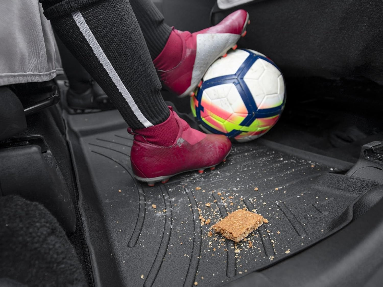 Custom Fit Floorliners for Honda CR-V, CR-V Hybrid - 1St & 2Nd Row (461780-1-2), Grey