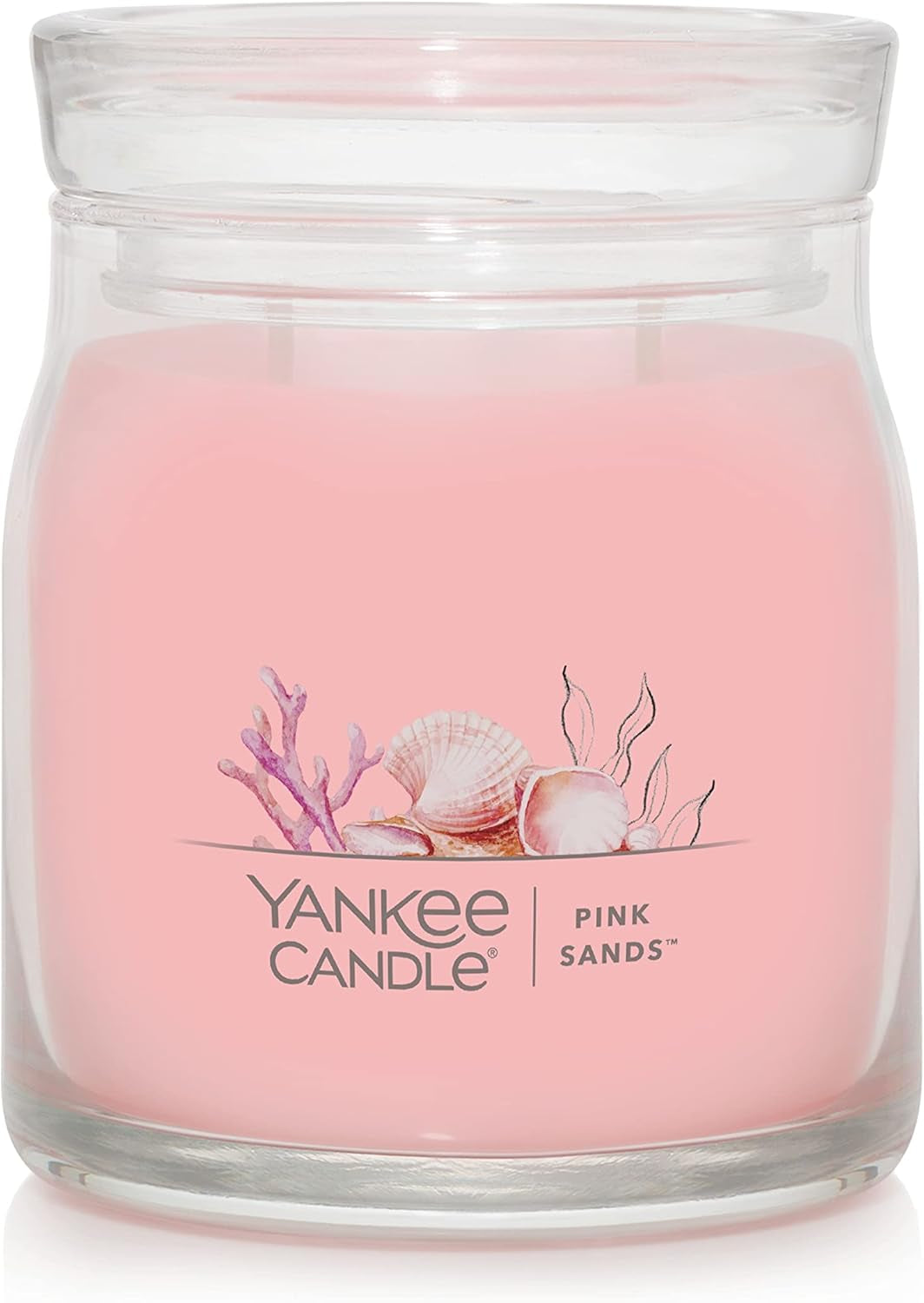 Pink Sands Scented, Classic 22Oz Large Jar Single Wick Candle, over 110 Hours of Burn Time, Perfect for Creating Relaxing Atmosphere