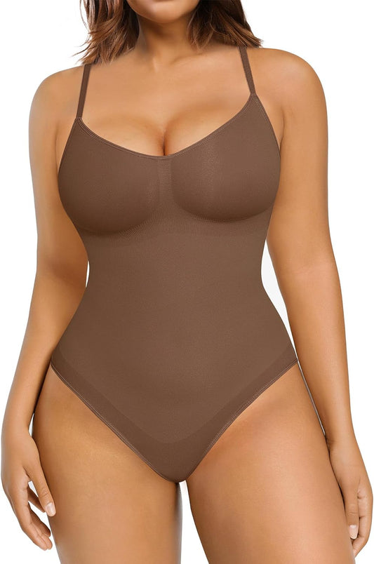 Shapewear Bodysuit Sculpting Tummy Control Body Shaper for Women Seamless plus Size Butt Lifting Shaper