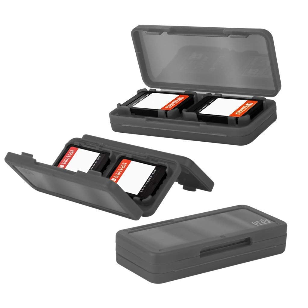 Switch Accessories Bundle -  Essentials Pack for Nintendo Switch OLED Case & Screen Protector , Grip Case, Games Holder, Headphones - Classic Black Edition