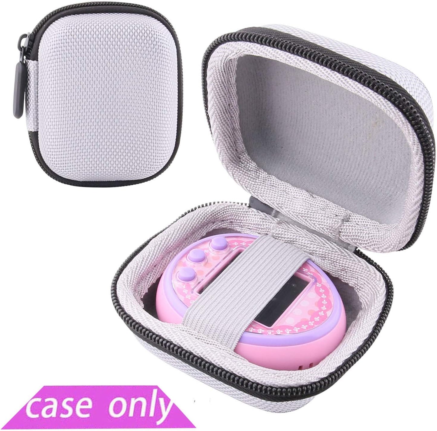Hard Storage Carrying Case for Tamagotchi on Interactive Pet Game (Grey) ZOUSA