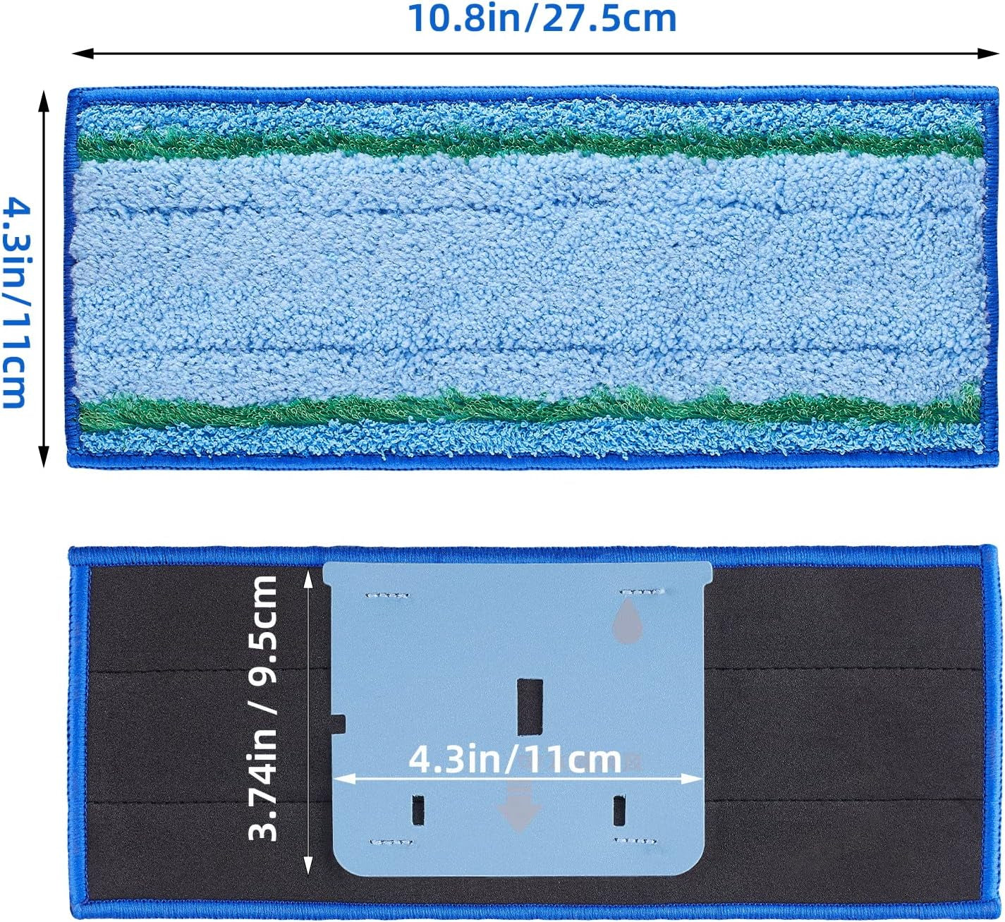 8 Pack Mop Pad for Irobot Braava Jet M6 Ultimate Robot Mop, Upgraded M6 Wet Mopping Pad, Washable Microfiber Replacement Cleaning Pad