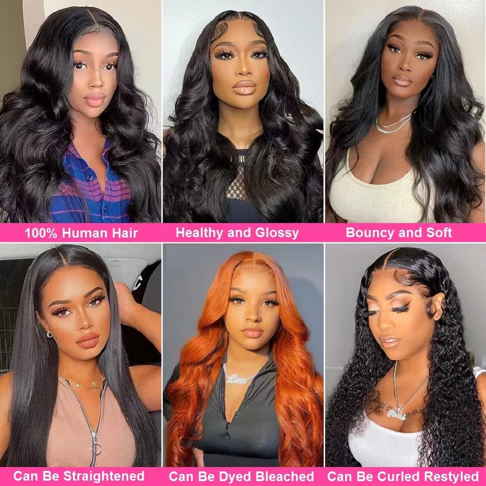 Body Wave Lace Closure Human Hair 10 Inch 4X4 HD Lace Closure 100% Brazilian Virgin Human Hair Body Wave Transparent Lace Closure Pre Plucked with Baby Hair Free Part