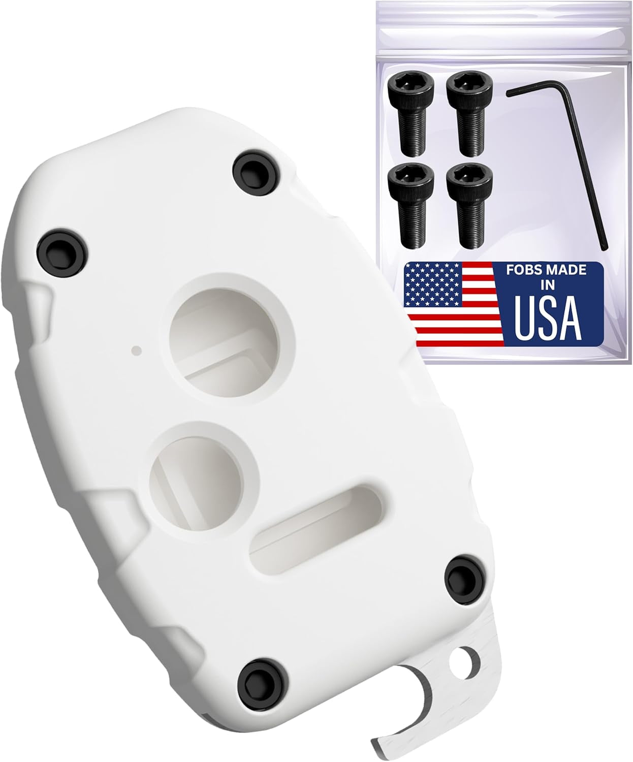 Honda Key Fob Shell Replacement - Durable Usa-Made Protection - Crack-Resistant & Sturdy - Seamless Fit for Honda Models - Enhanced Longevity & Functionality + Bottle Opener (Black, 4 Button)