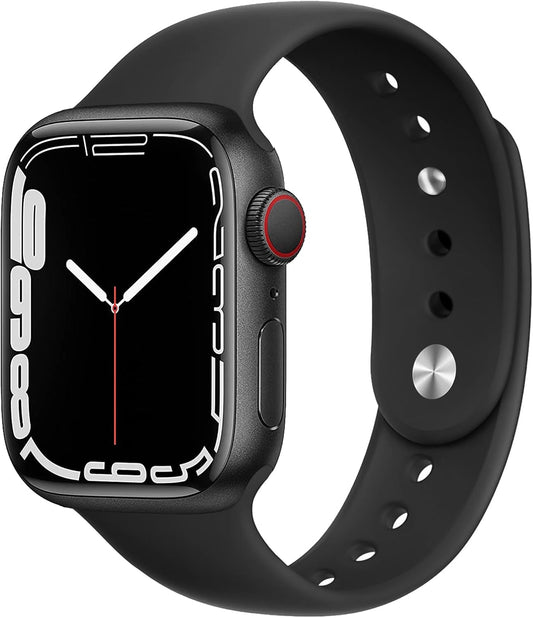 Sport Bands for Apple Watch Band 40Mm 44Mm 45Mm 49Mm 41Mm 38Mm 42Mm Women/Men,Soft Silicone Strap for Apple Watch Series 9,Ultra 2,8,Ultra,Se,7 6 5 4 3,Correa Iwatch Bands Wristband