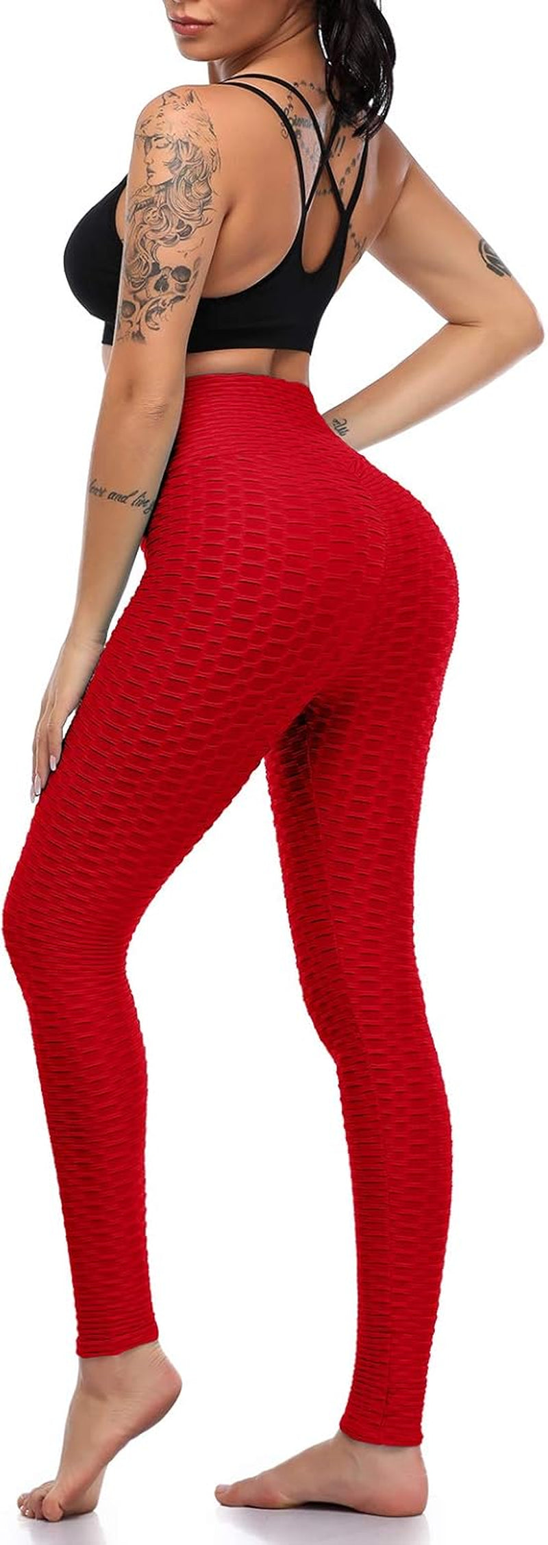 Butt Lifting Leggings for Women Yoga Workout Gym High Waisted plus Size Soft Tummy Control Pants