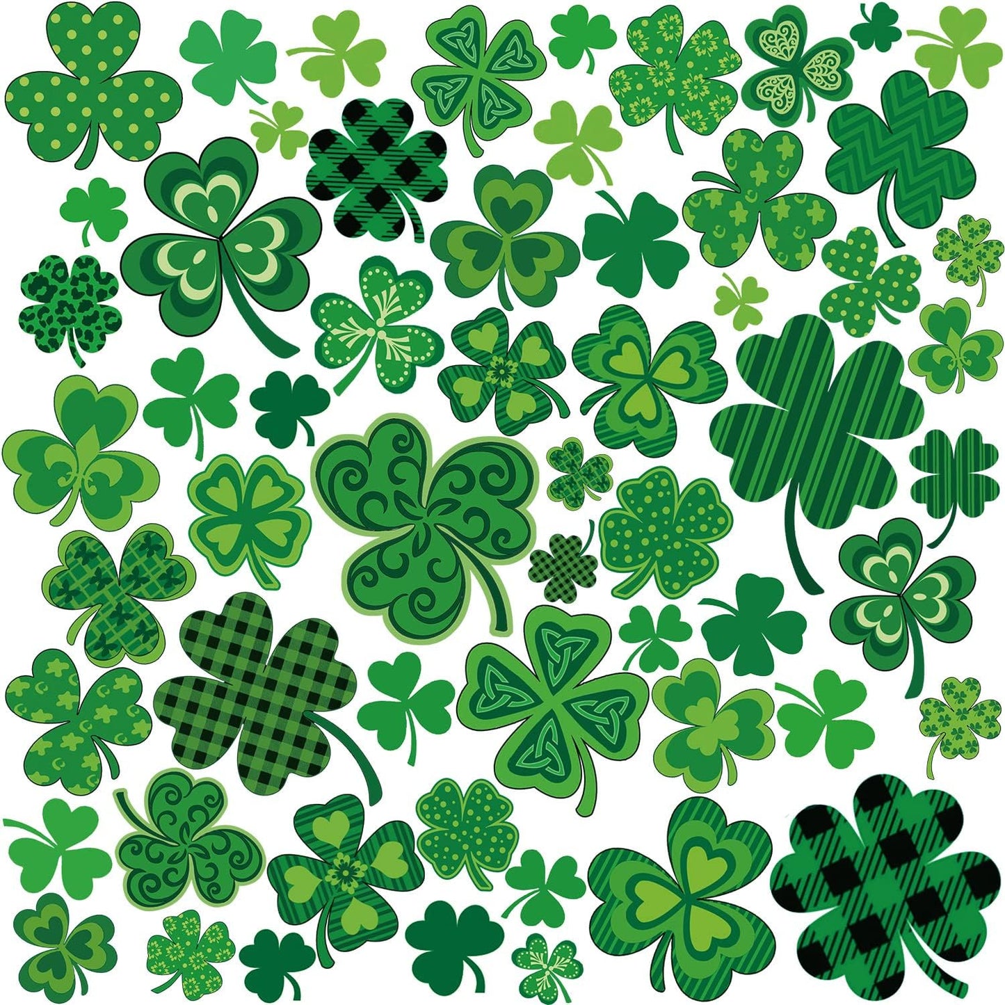 St Patricks Day Window Clings, 9 Sheets Double-Side Quality Printed Shamrock Decorations for St Patrick'S Day, Lucky Irish Decals Party Ornaments…